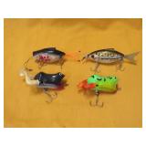 Fishing Lure Lot 4 Moto Minnow Moving Frogs