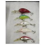 5 Bill Norman Crankbaits Fishing Lure Lot