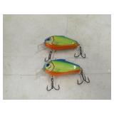 2 Bill Lewis Echo Crankbaits Fishing Lure Lot