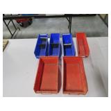 6 Plastic Storage Bin Organizers