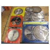 Lot of 9 Table Miter Box Saw Blades Most are NEW