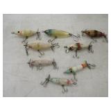 Fishing Lure Lot 8 Vintage Torpedo