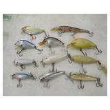 Fishing Lure Lot 11 Vintage Rebel