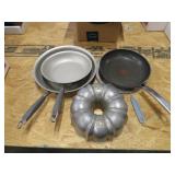 Kitchenware Cookware Lot Bundt Cake Pan Skillets