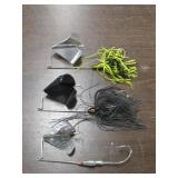 Fishing Lure Lot Rare 3 Blade Buzz Bait Lures