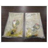 Fishing Lure Lot 2 NOS Fishwick Spinnerbait Lures
