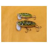 2 Jitterbug Fred Arbogast Fishing Lure Lot