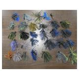 Fishing Lure Tackle Lot 30 Skirted Jigs