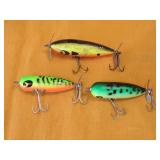 Fishing Lure Lot 3 Wood King Snipe Smithwick