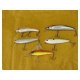 Fishing Lure Lot 5 Crankbait Strike King