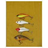 Fishing Lure Lot 4 Cranbait Matzuo Frenzy Lures