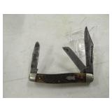 Schrade Walden 3 Blade Knife Vintage