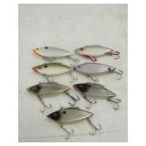 Fishing Lure Lot 7 3' Rat-L-Trap Crankbait