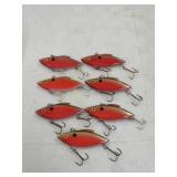 Fishing Lure Lot 7 3-1/2' Rat-L-Trap Crankbait