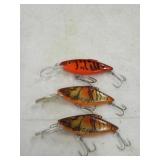 Fishing Lure Lot 3 Divin Rat-L-Trap Crankbait