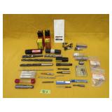 Drill Bits End Mills Taps Etc Lot Most are NEW