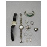 Jewelry Lot Some Sterling Alpaca Bracelet Brighton