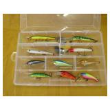 Fishing Lure Lot 11 Stick Crankbait Case Organizer