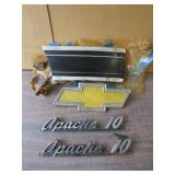 Chevy truck parts Apache 10 emblem bow tie trim