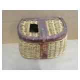 Vintage Wicker Trout Creel Fishing Basket