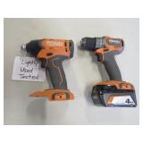 RIDGID 18V CORDLESS DRILL IMPACT & BATTERY