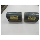 2 Vintage Bob Bet Bait Boxes