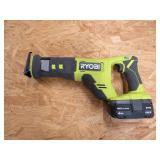 RYOBI 18V CORDLESS RECIPROCATING SAW & BATTERY
