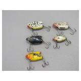 5 Heddon Sonic Vintage Fishing Lures