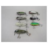 7 Heddon Baby Tiny Torpedo Fishing Lures