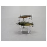 2 Vintage Wood Torpedo Fishing Lures