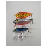 3 Thin Fin Vintage Fishing Lures