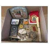 Misc box lot jewelry Barbie Watch Swiss etc