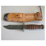 Military (Kabar Style) fixed blade knife w/ sheath