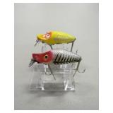2 Heddon River Runt Midget Vintage Fishing Lures