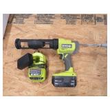 RYOBI 18V CORDLESS CAULK GUN BATTERY CHARGER