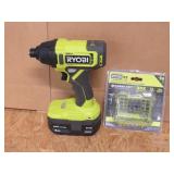 Ryobi 18v Cordless Impact with Drive Bits PCL235