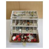 Plano 4830 tackle box full of lures some vintage