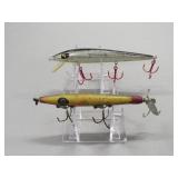 2 Smithwick Vintage Fishing Lures Rogue Wood Devil