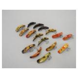 16 Woode Flatfish Vintage Fishing Lures