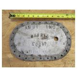 Cast aluminum plate ASSI Safety Equipment machine