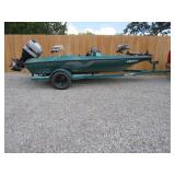 1998 18' NITRO BASS BOAT WITH 115 TRACKER ENGINE