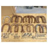lot of 15 old horse shoes Royal JC Higgin Star