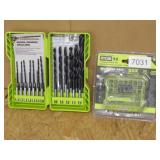 New Ryobi 25pc Drill Bit and 22pc Drive Bit Set