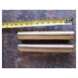 2 brass clock weights