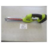 RYOBI 18V CORDLESS SHRUBBER & BATTERY