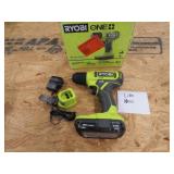 RYOBI 18V CORDLESS  3/8 DRILL BATTERY & CHARGER