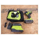 RYOBI 18V CORDLESS IMPACT 2 BATTERIES CHARGER BAG