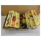 Old Pal Woodstream  tackle box full of lures