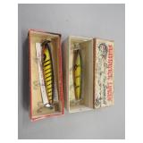 2 Smithwick Wood Devils Horse Vintage Fishing Lure
