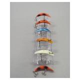 6 Flatfish Vintage Fishing Lures